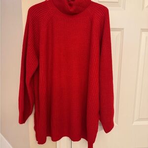 NWOT Red Turtleneck Sweater for Women